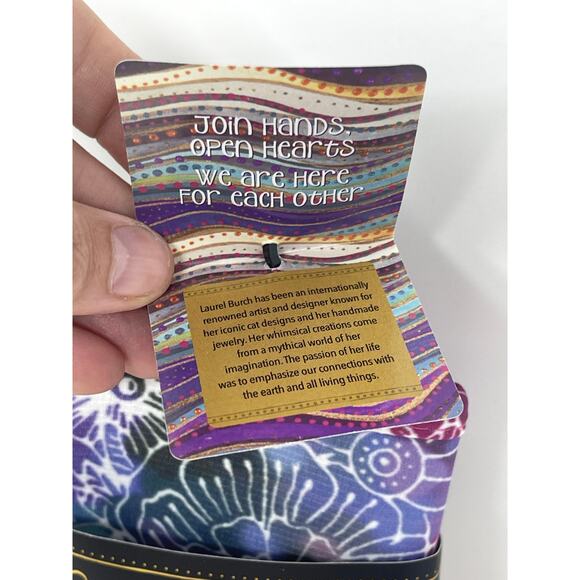 New Laurel Burch Adjustable Garden Apron FelineMulti Color Floral Flower Print - Picture 5 of 6